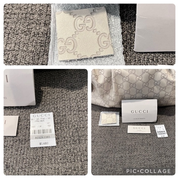 Authentic Gucci GG Guccissima Sukey Medium - Ivory - Picture 13 of 16